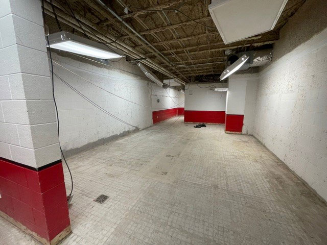 Former locker room