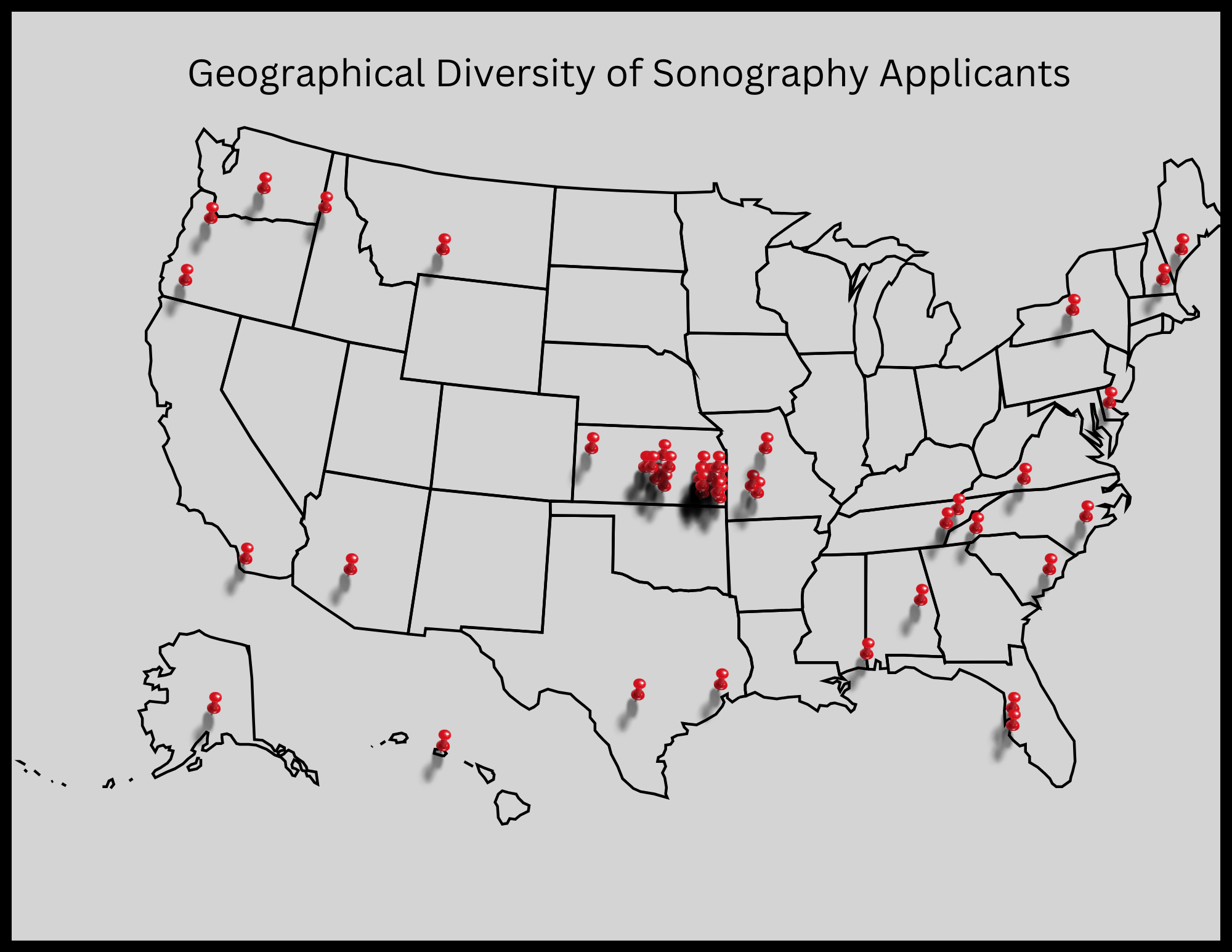 Geographical Diversity of Sonography Applicants
