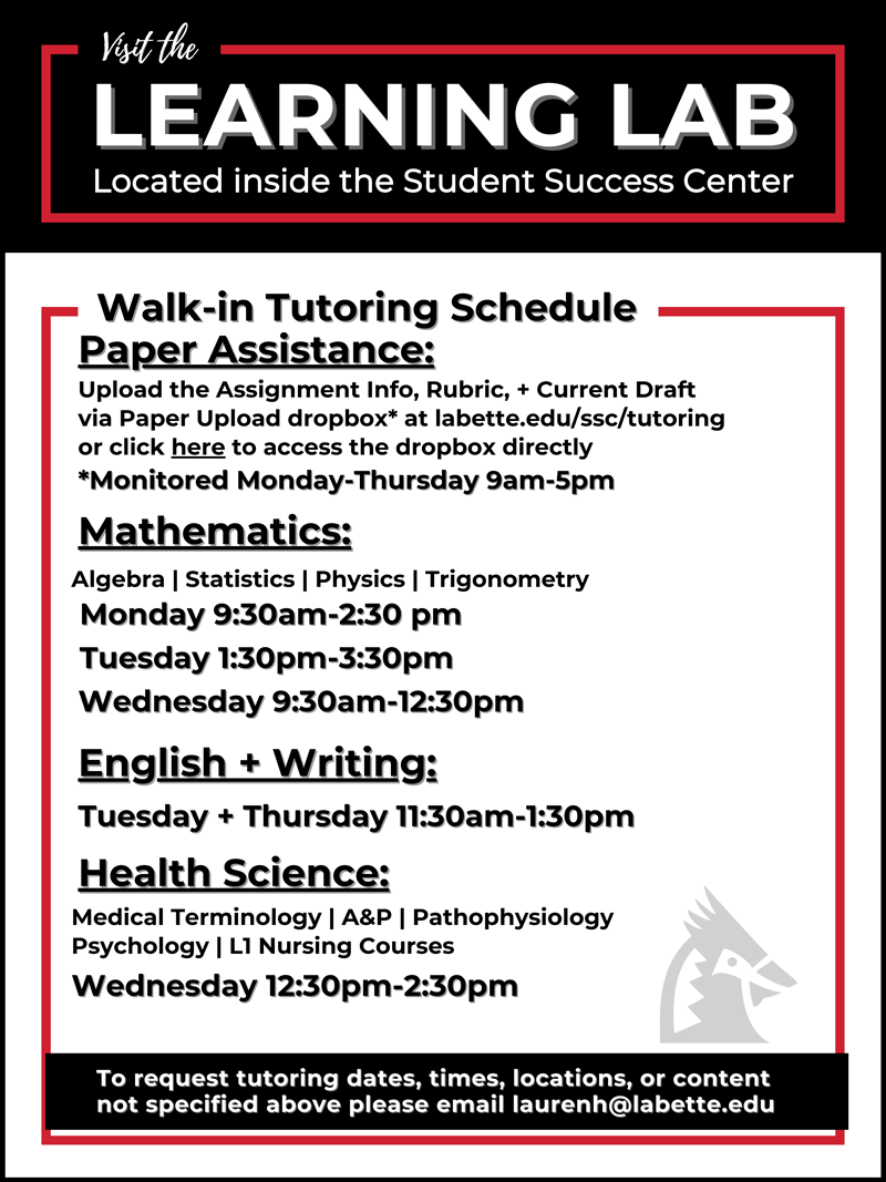 Tutoring Schedule