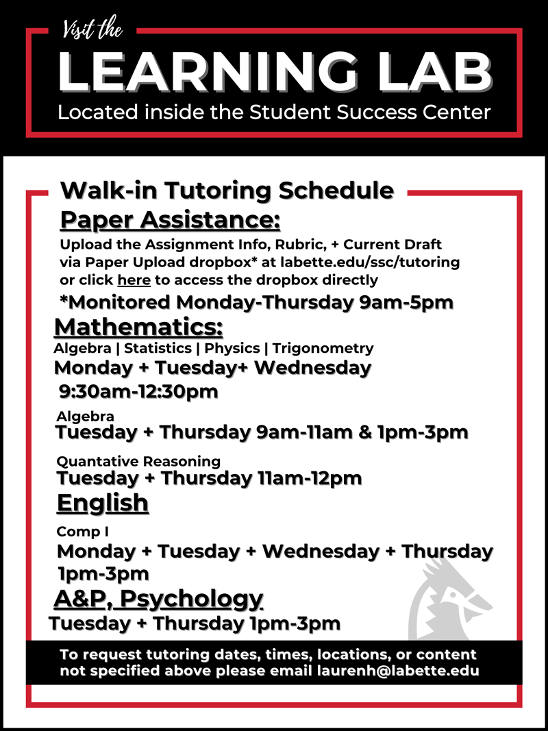Tutoring Schedule