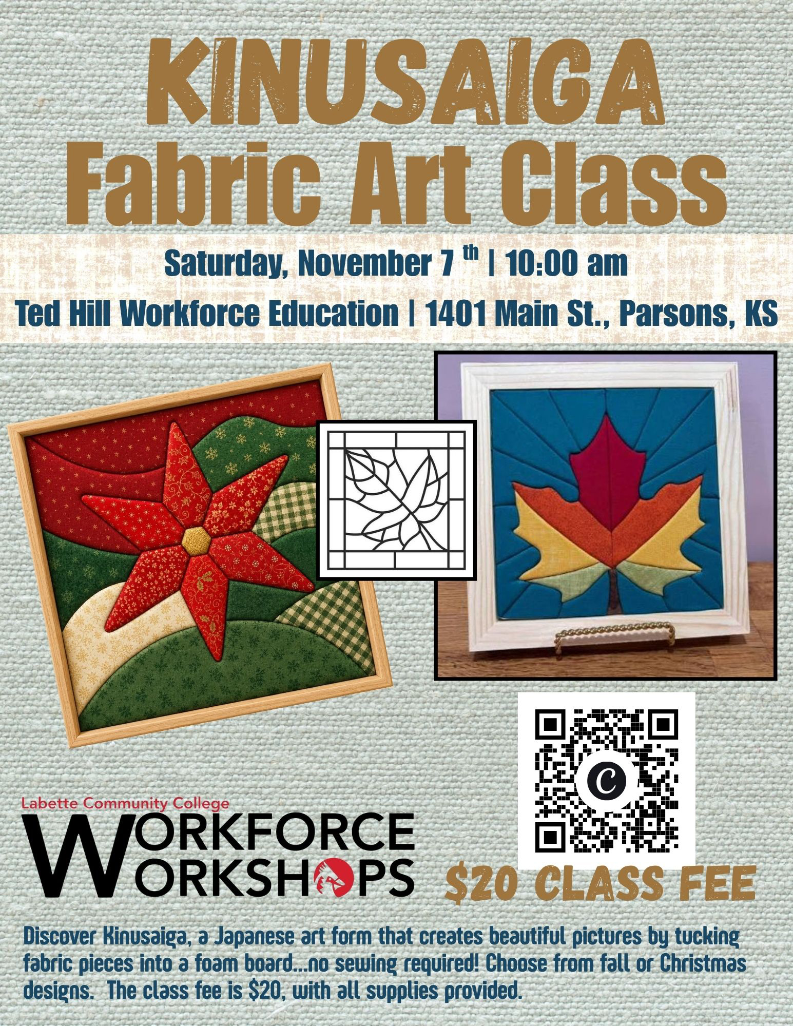 Kinusaiga Fabric Art